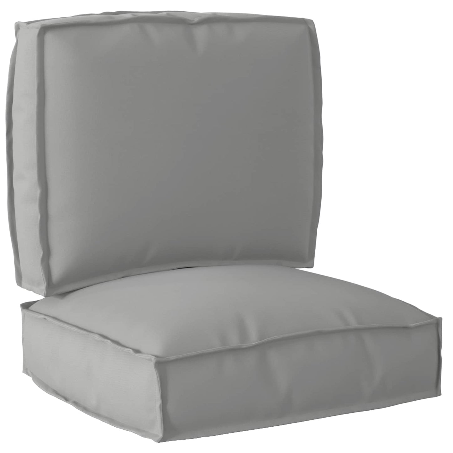 Juego cojines palet VidaXL 2uds tela oxford gris