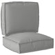Juego cojines palet VidaXL 2uds tela oxford gris