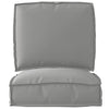 Vidaxl pallet kussen set 2 pcs grijs oxford stof