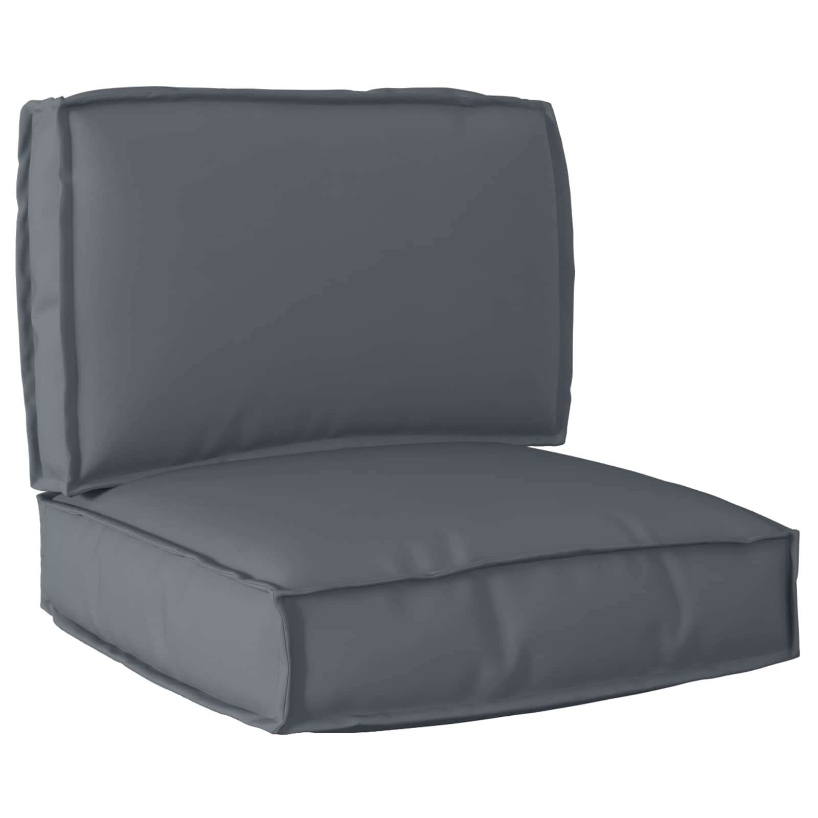 Set cuscini per pallet VidaXL 2 pezzi in tessuto oxford antracite