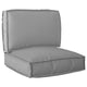 Set cuscini per pallet VidaXL 2 pezzi in tessuto oxford grigio