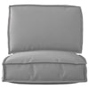 Vidaxl pallet kussen set 2 pcs grijs oxford stof