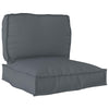 Vidaxl pallet kussen set 2 pcs antraciet oxford stof