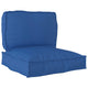 Juego de cojines palet VidaXL 2 piezas tela oxford azul royal