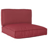 Set di cuscini per pallet VidaXL 2 pezzi in tessuto oxford color crema
