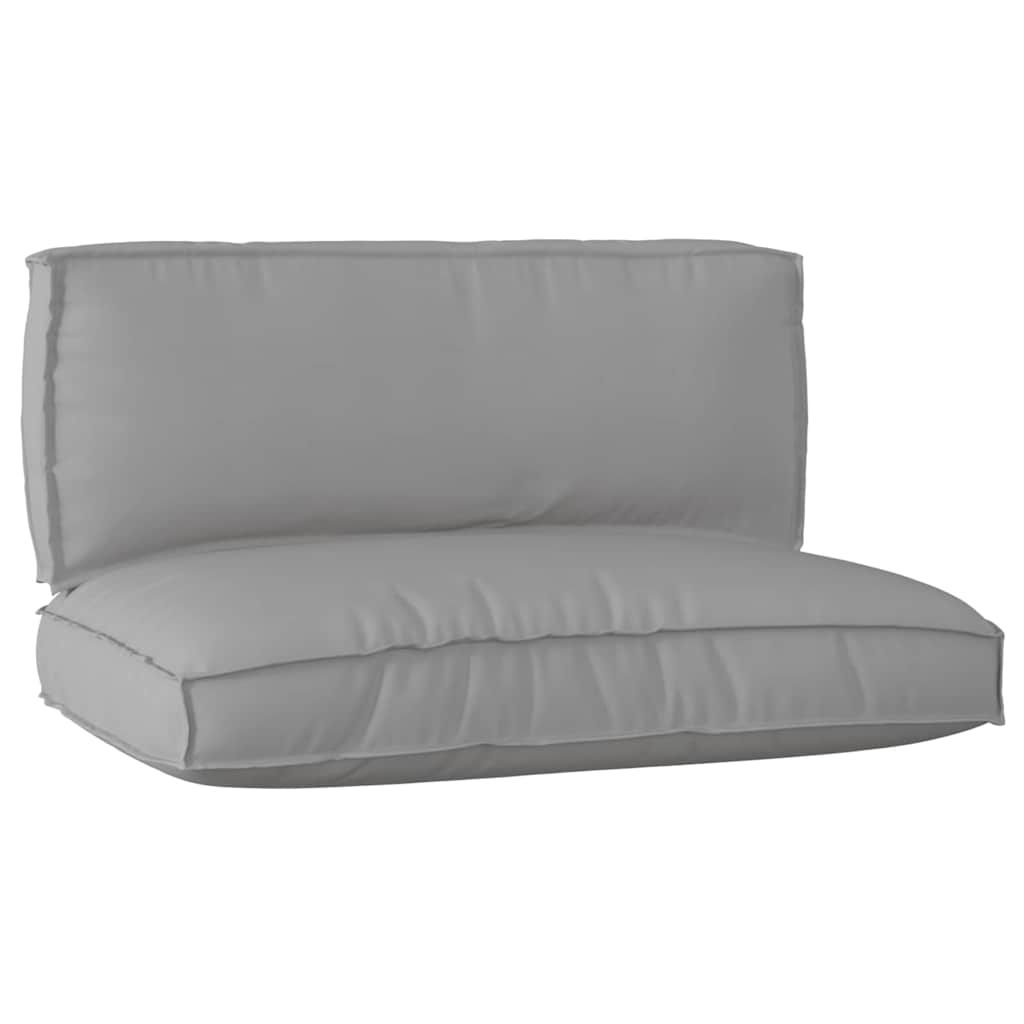 Set cuscini per pallet VidaXL 2 pezzi in tessuto oxford grigio
