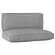 Set cuscini per pallet VidaXL 2 pezzi in tessuto oxford grigio
