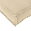 Juego cojines palé VidaXL 2uds tela oxford beige