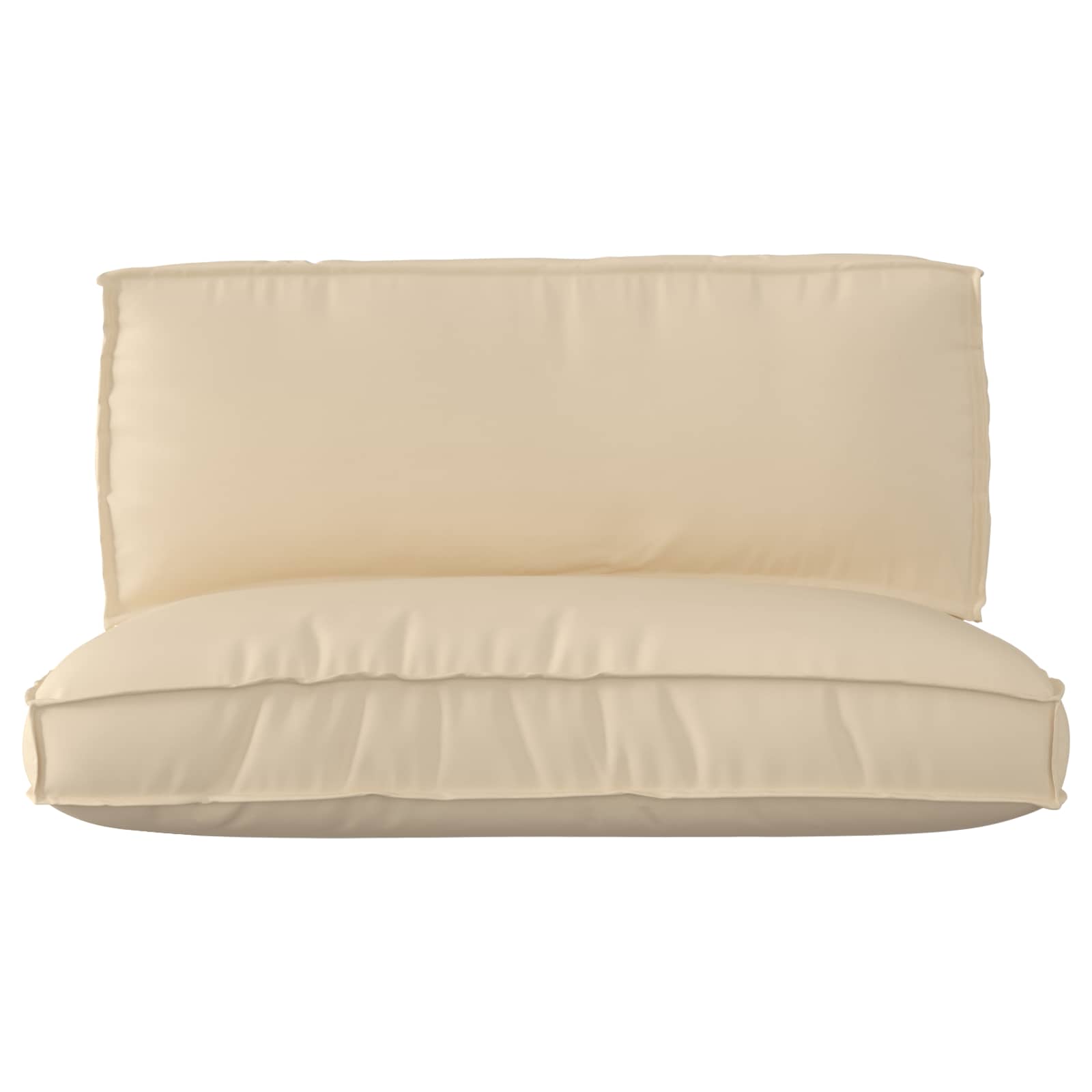 Juego cojines palé VidaXL 2uds tela oxford beige