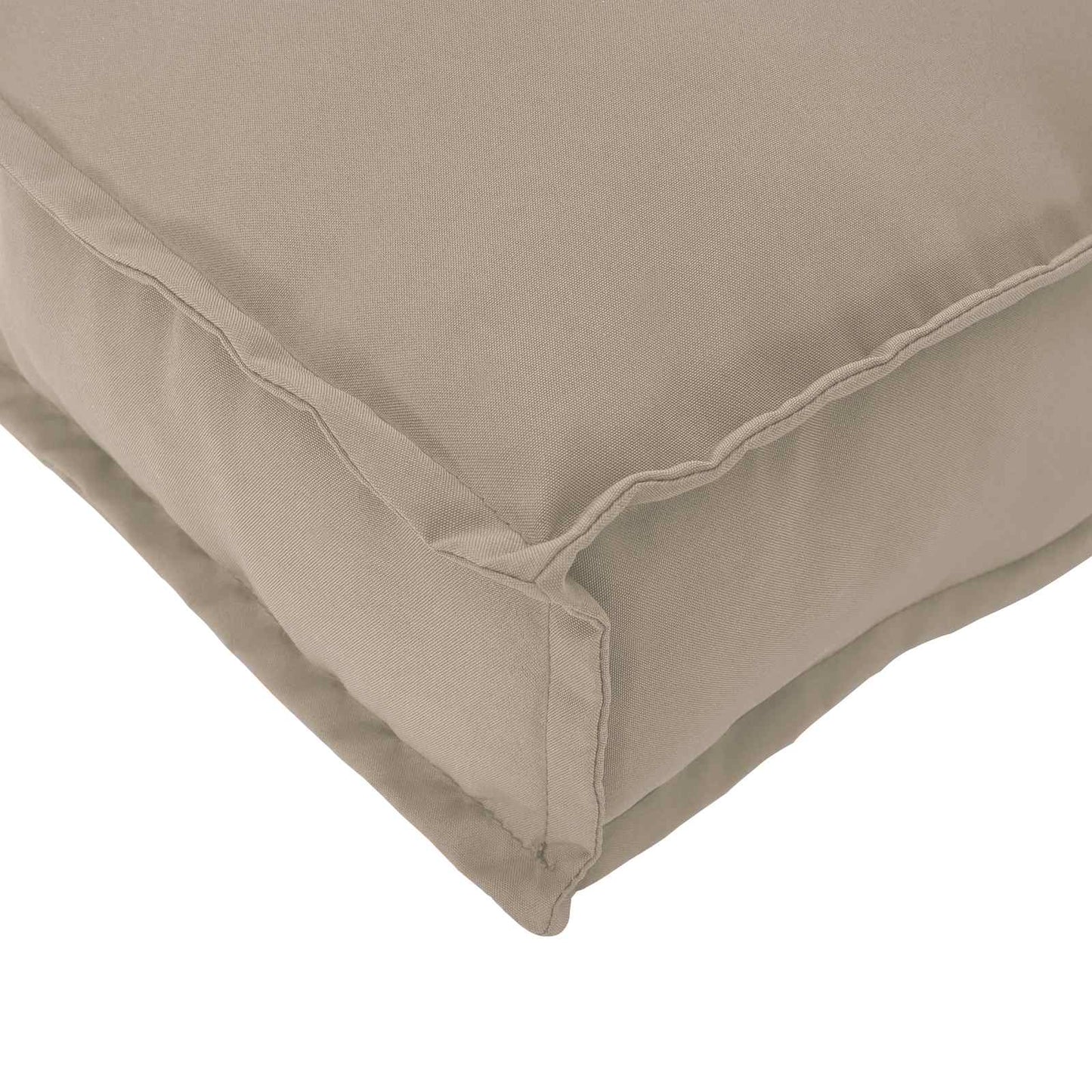 Vidaxl pallet kussen set 2 pcs taupe oxford stof