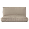 Set di cuscini per pallet VidaXL 2 pezzi in tessuto oxford color talpa