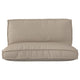 Vidaxl pallet kussen set 2 pcs taupe oxford stof