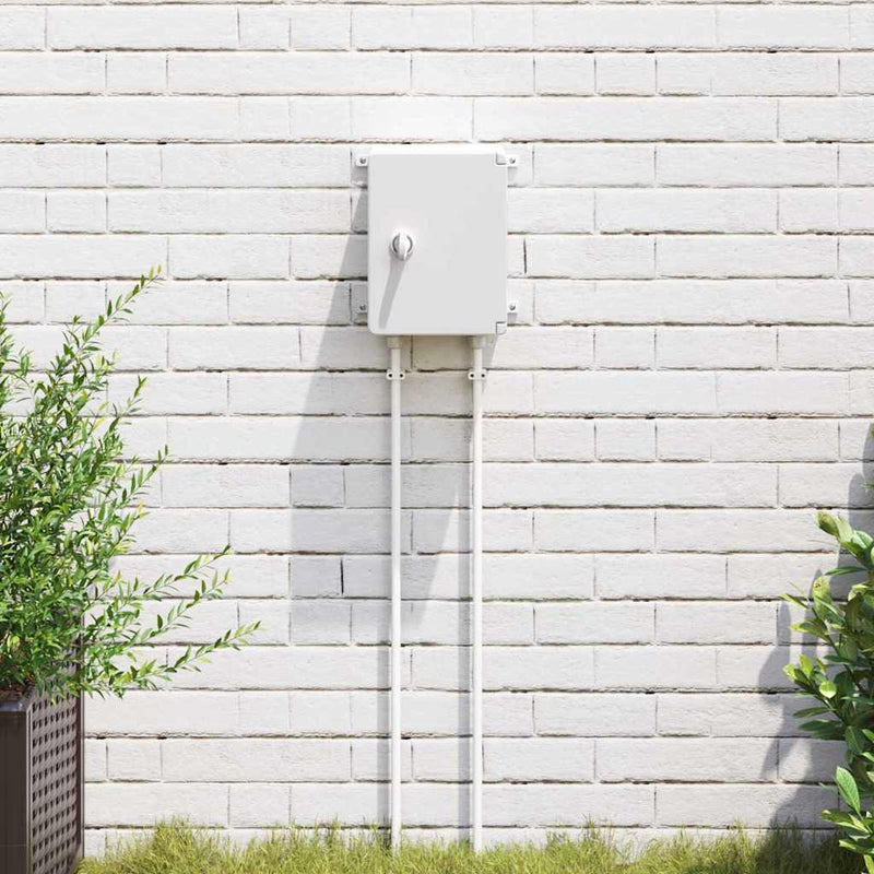 Vidaxxl caja de control gris 47 x 20 x 60 cm plástico abs
