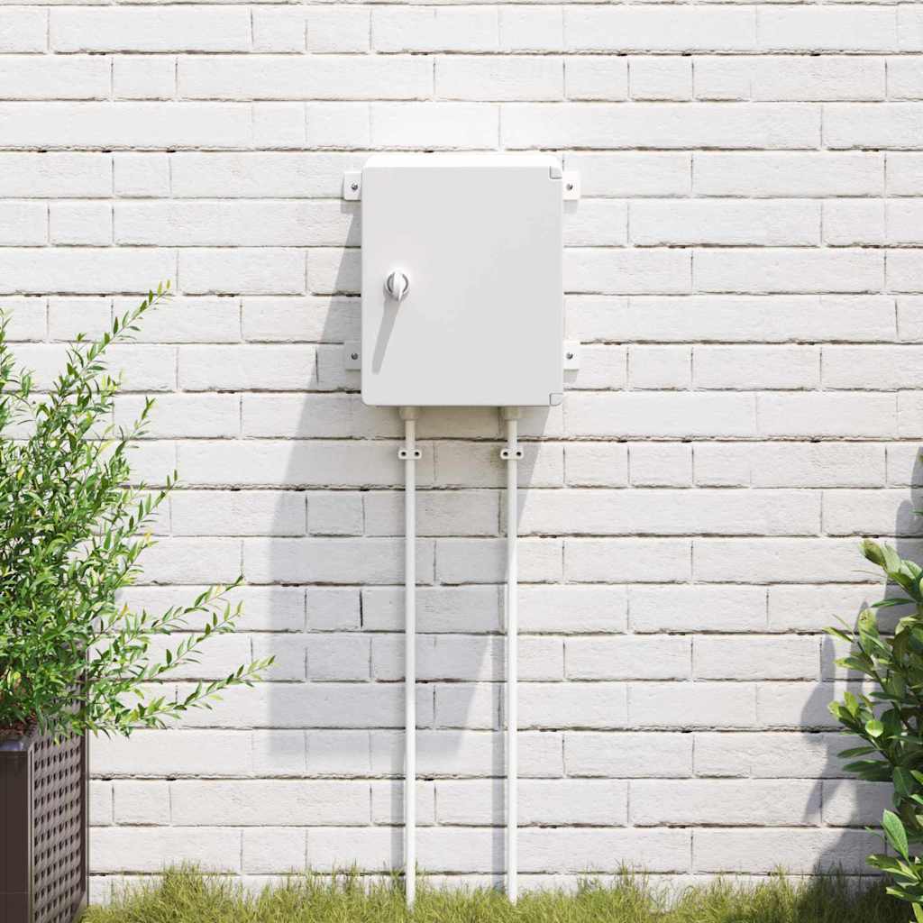 Vidaxl bedieningskast grijs 47 x 20 x 60 cm abs kunststof