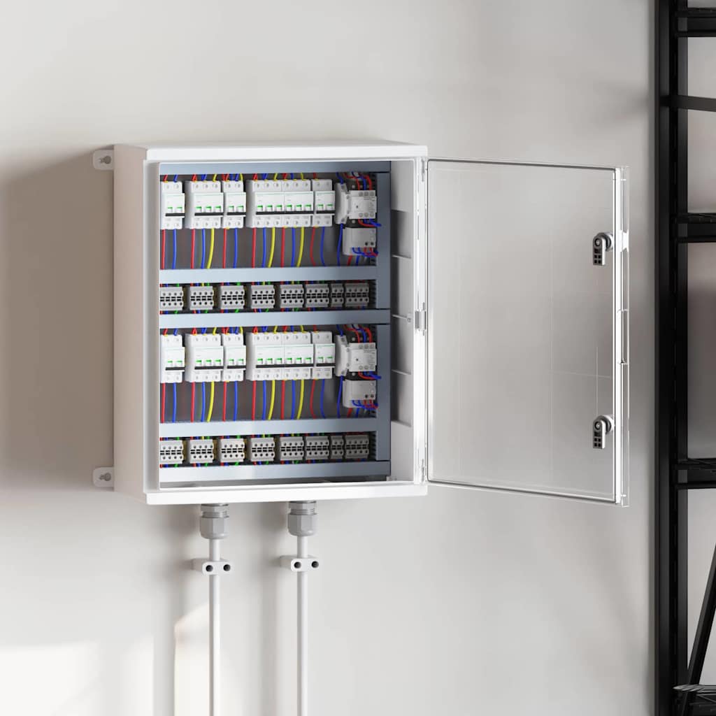 Vidaxxl caja de control gris 50 x 22 x 60 cm plástico abs
