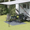 Tappeto per tenda Vidaxl blu e grigio 200 x 250 cm in polietilene