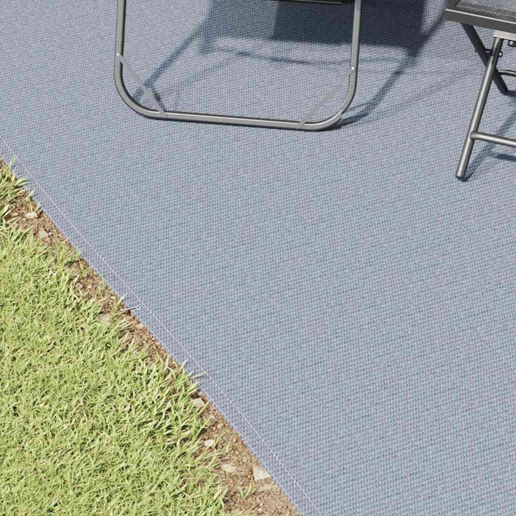 Tappeto per tenda Vidaxxl blu e grigio 500 x 250 cm in polietilene