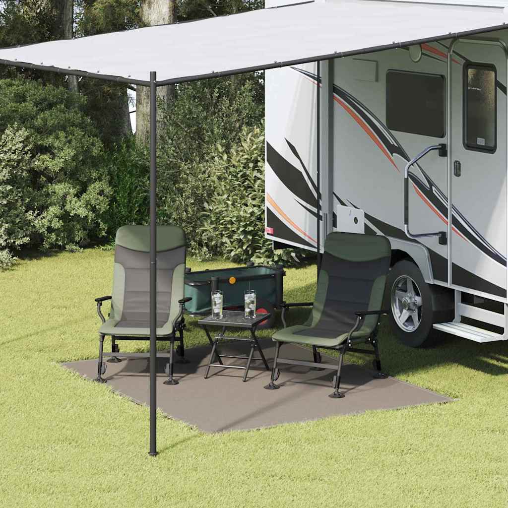 Vidaxl tenttapijt lichtgrijs 200 x 250 cm polyetheen