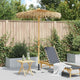 VidaXL paraguas tiki con mosquitera 150 cm bambú