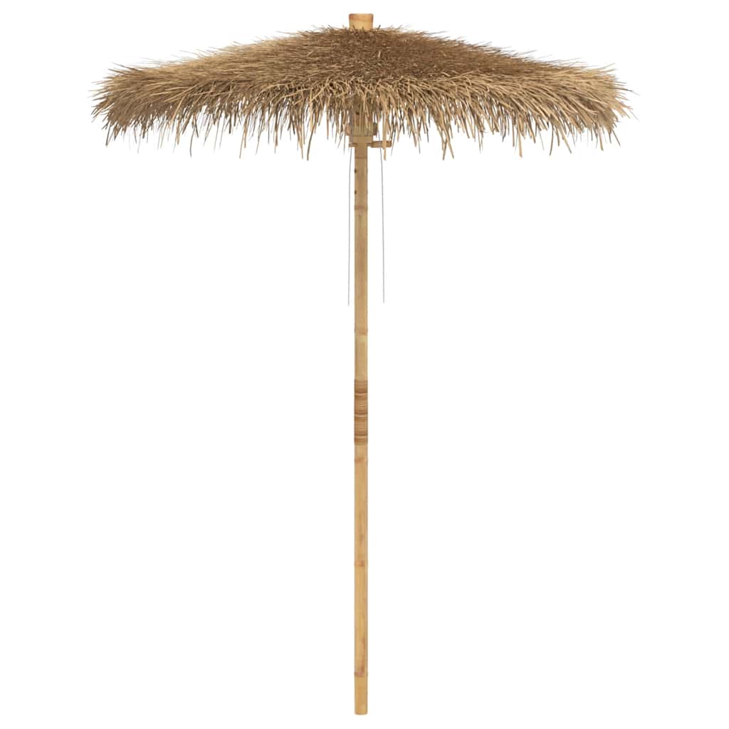 Ombrello tiki VidaXL con baldacchino in foglie di banano 180 cm bambù