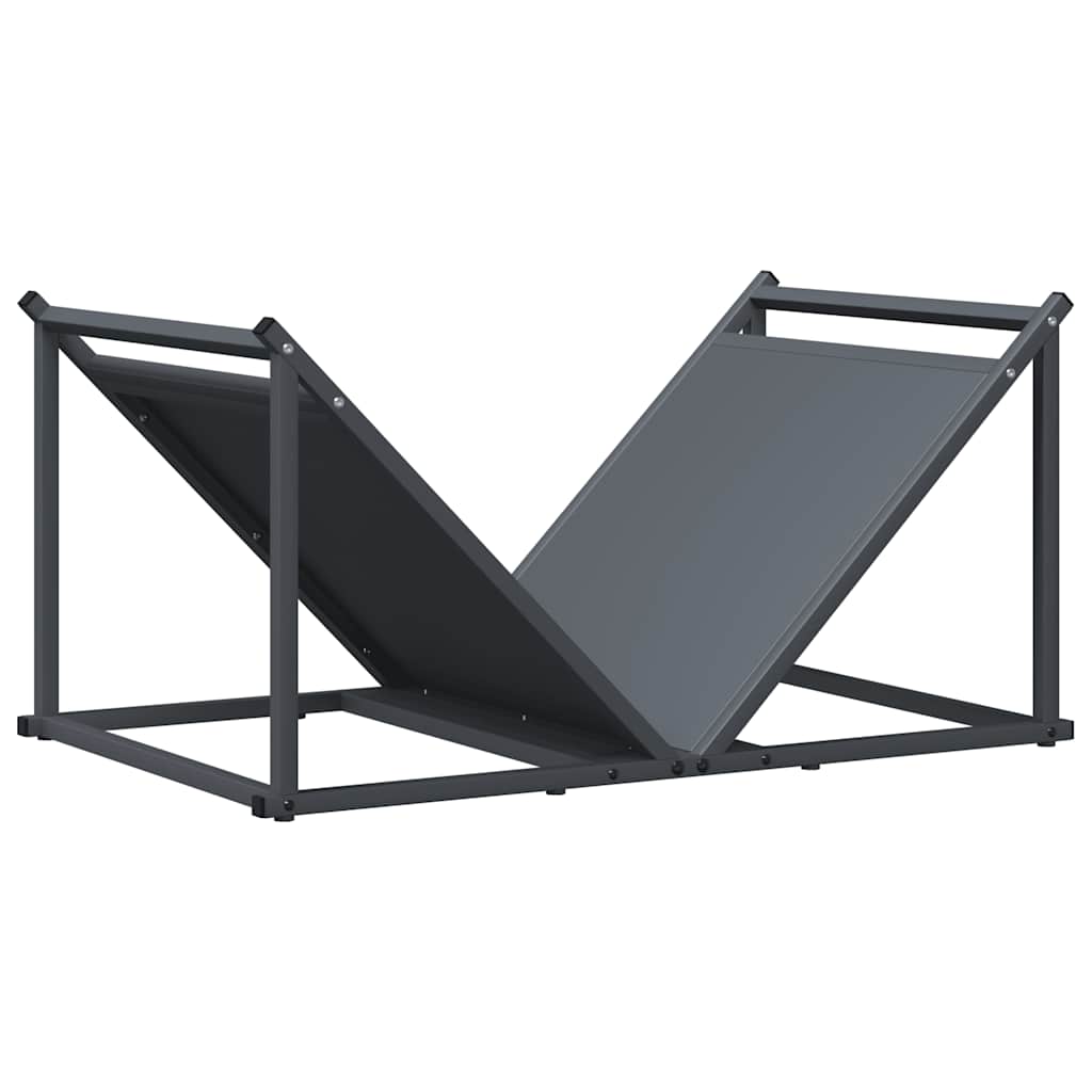 Portalegna Vidaxx 70x43x34,5 cm in acciaio laminato a freddo antracite