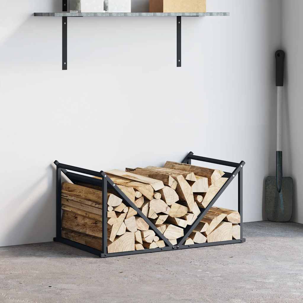 Portalegna Vidaxx 70x43x34,5 cm in acciaio laminato a freddo antracite