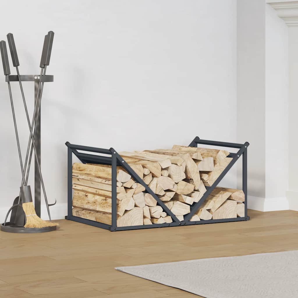 Portalegna Vidaxx 70x43x34,5 cm in acciaio laminato a freddo antracite