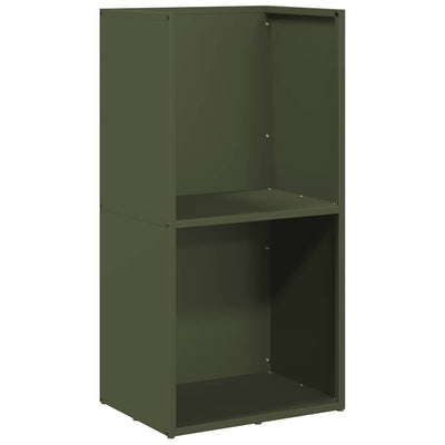 Vidaxx leñero 40x30x80 cm acero laminado en frío verde oliva