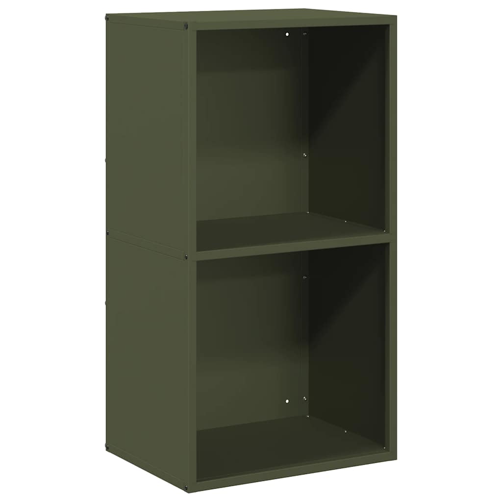 Vidaxx leñero 40x30x75 cm acero laminado en frío verde oliva