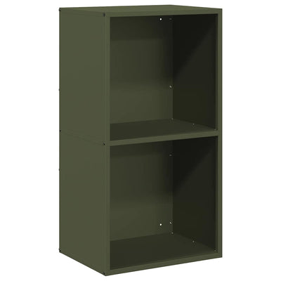 Vidaxx leñero 40x30x75 cm acero laminado en frío verde oliva