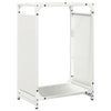 Portalegna Vidaxx 44x28x65 cm in acciaio laminato a freddo bianco