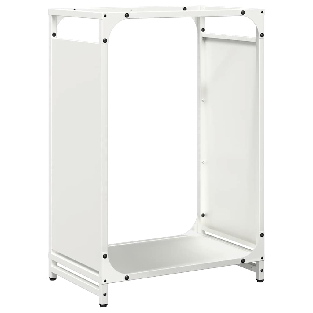 Vidaxl brandhoutrek 44x28x65 cm koudgewalst staal wit