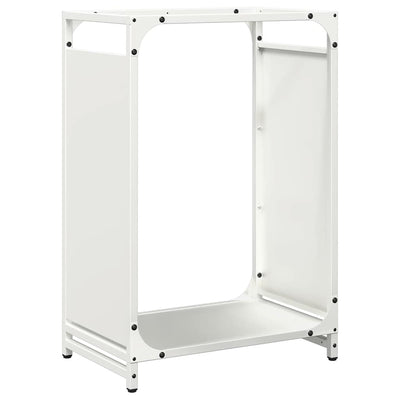 Vidaxl brandhoutrek 44x28x65 cm koudgewalst staal wit
