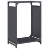 Vidaxl brandhoutrek 44x28x65 cm koudgewalst staal antracietkleurig
