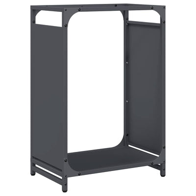 Vidaxl brandhoutrek 44x28x65 cm koudgewalst staal antracietkleurig
