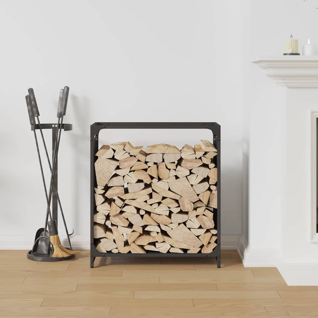 Vidaxx leñero 60x28x65 cm acero laminado en frío negro
