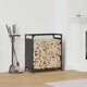 Vidaxx leñero 60x28x65 cm acero laminado en frío negro
