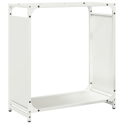 Vidaxl brandhoutrek 60x28x65 cm koudgewalst staal wit