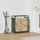 Vidaxx leñero 60x28x65 cm acero laminado en frío verde oliva