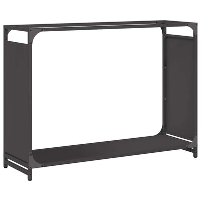 Vidaxl brandhoutrek 90x28x65 cm koudgewalst staal zwart