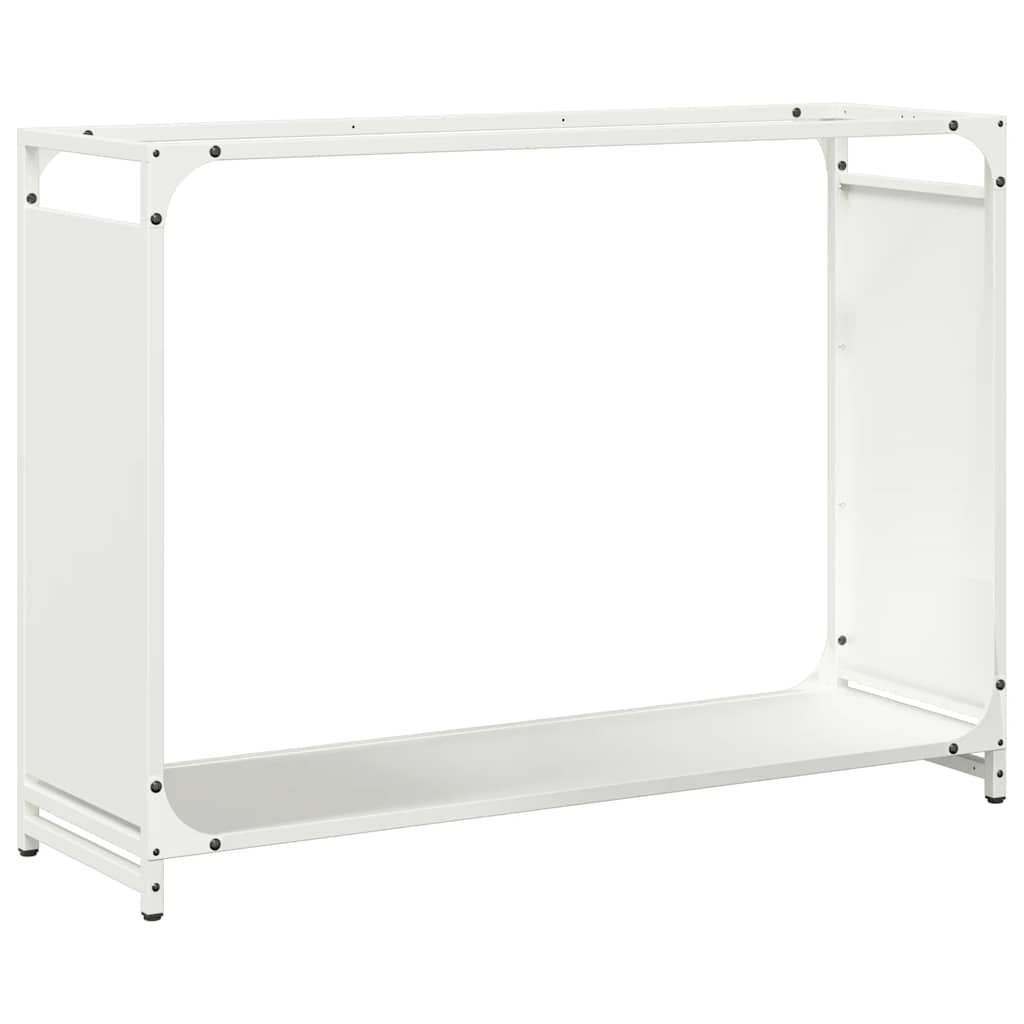 Vidaxx leñero 90x28x65 cm acero laminado en frío blanco