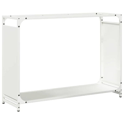 Vidaxl brandhoutrek 90x28x65 cm koudgewalst staal wit