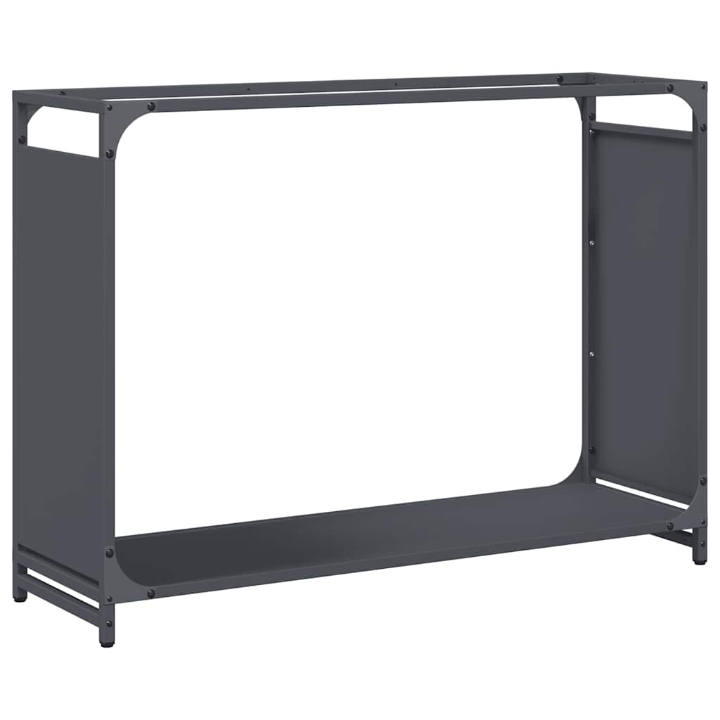 Portalegna VidaXL 90x28x65 cm in acciaio laminato a freddo antracite