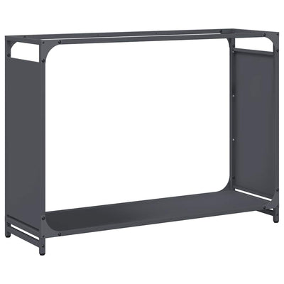 Vidaxl brandhoutrek 90x28x65 cm koudgewalst staal antracietkleurig