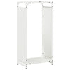 Vidaxx leñero 44x28x90 cm acero laminado en frío blanco