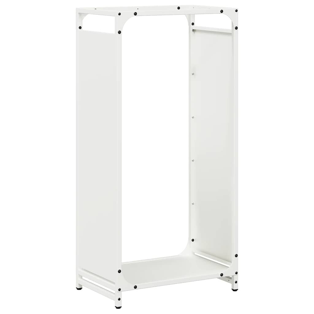 Vidaxl brandhoutrek 44x28x90 cm koudgewalst staal wit