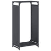 Vidaxl brandhoutrek 44x28x90 cm koudgewalst staal antracietkleurig