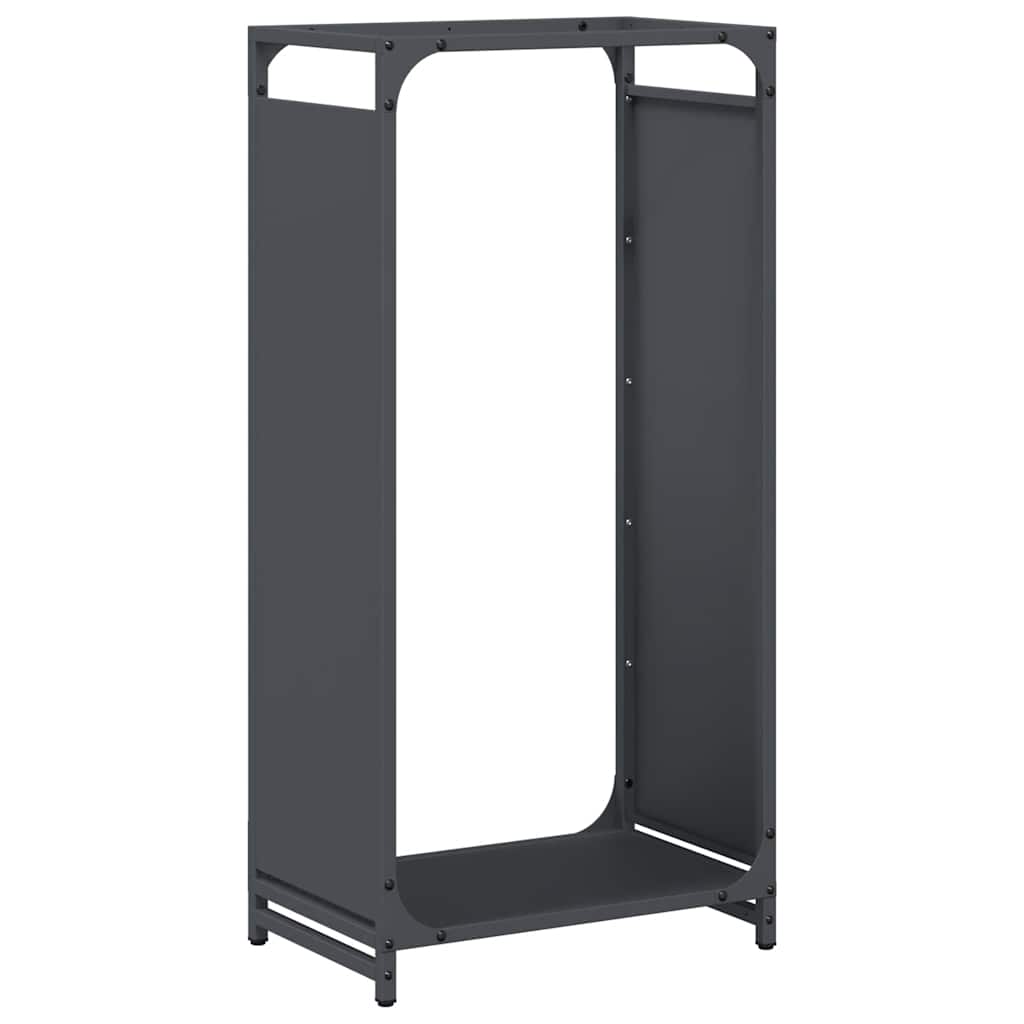 Portalegna VidaXL 44x28x90 cm in acciaio laminato a freddo, antracite