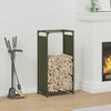 Vidaxl brandhoutrek 44x28x90 cm koudgewalst staal olijfgroen