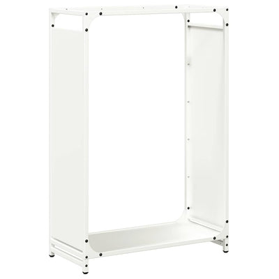 Vidaxl brandhoutrek 60x28x90 cm koudgewalst staal wit